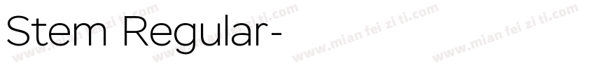Stem Regular字体转换